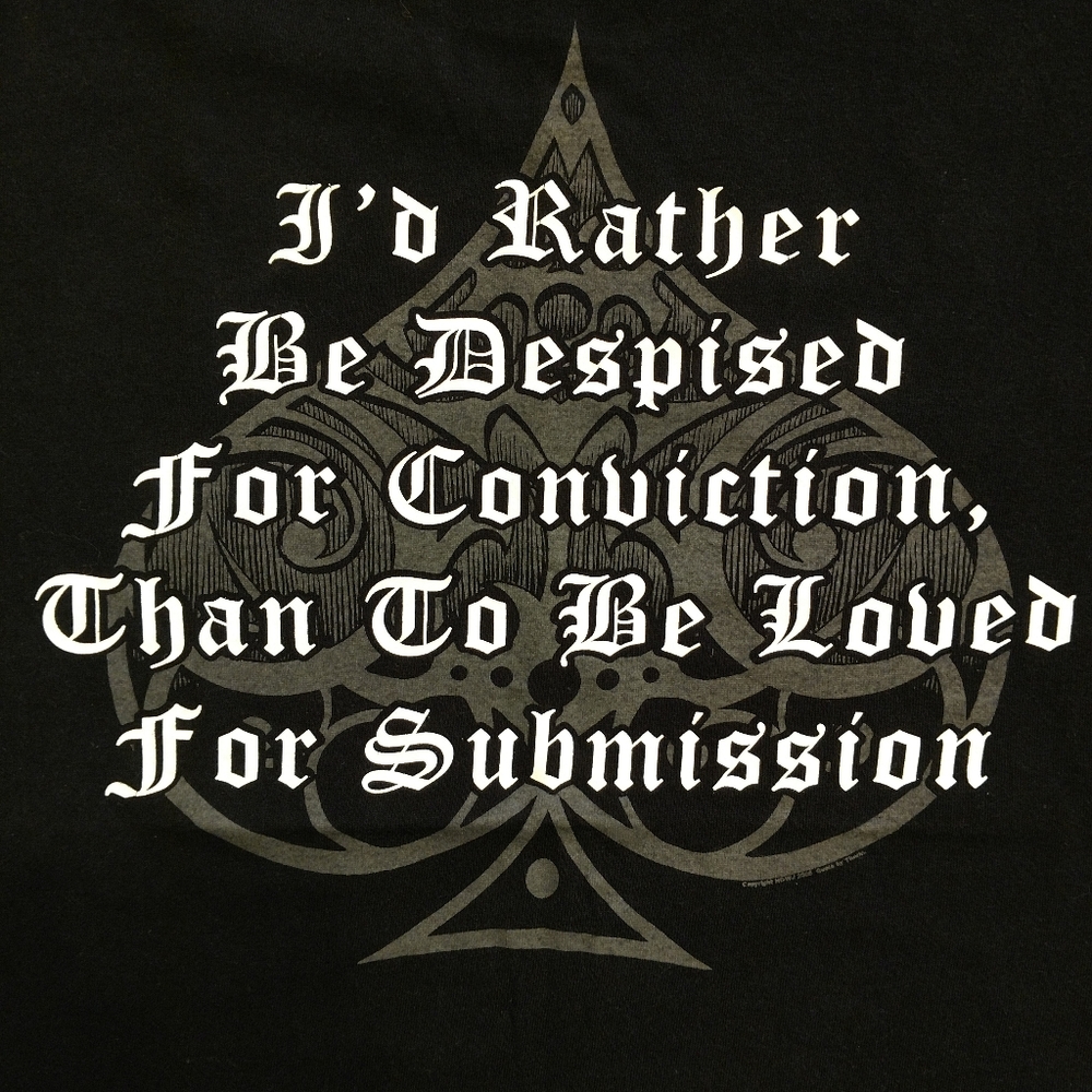 Quote T-shirt, Hardcore Clothing